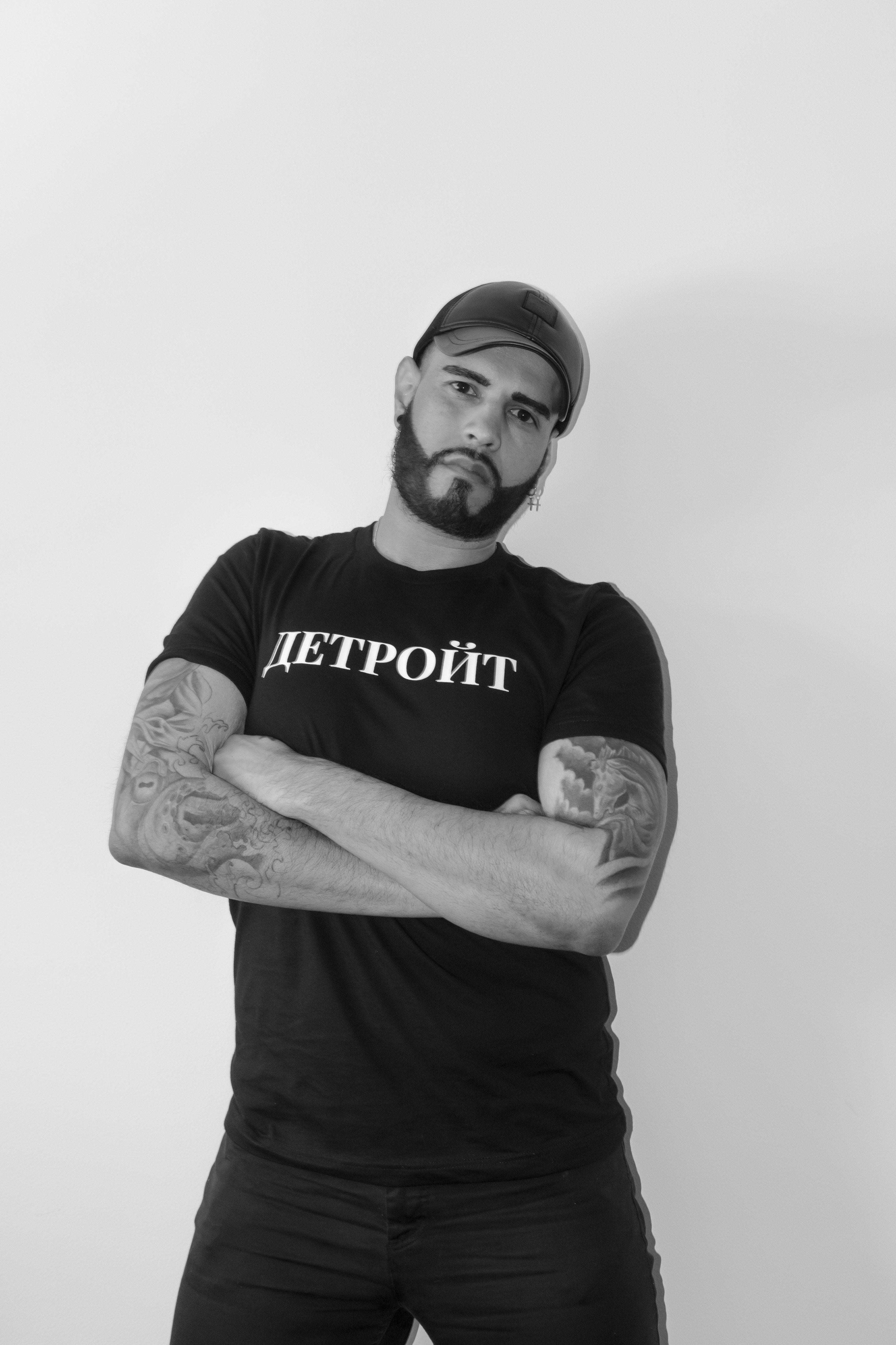 men's black Detroit t-shirt